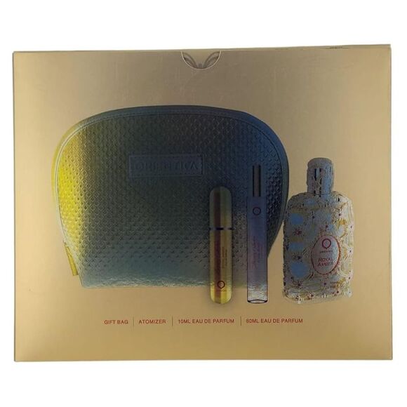 Royal Amber by Orientica Womens Gift Set - 2.7oz EDP, 10ml EDP + Atomizer + Bag - Picture 2 of 4